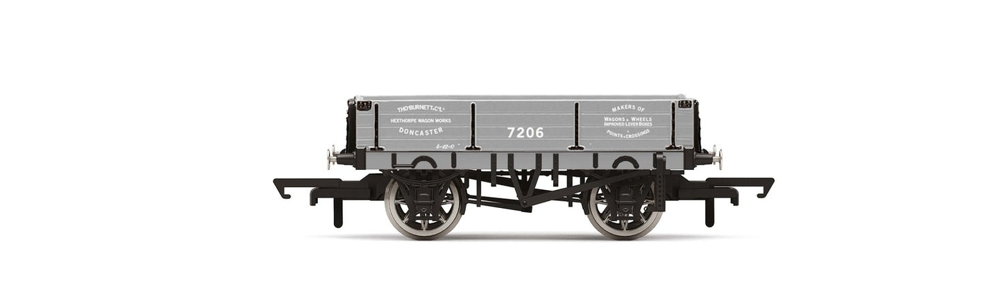 Hornby R60093 3 Plank Wagon T. Burnett - Era 3 OO Gauge