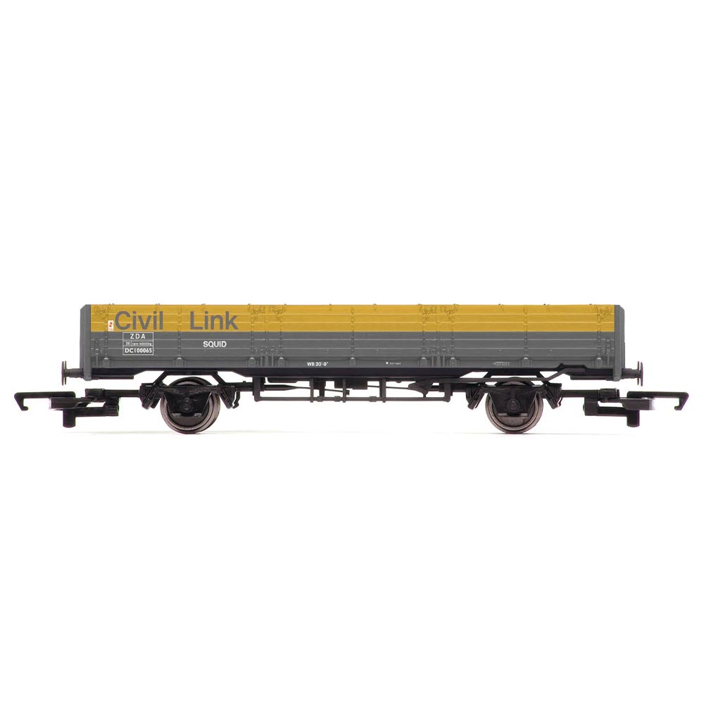 Hornby R60230 RailRoad Civil Link ZDA 45 Ton Open Squid  Wagon 100065 - Era 8