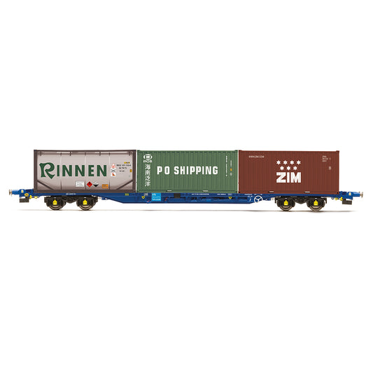 Hornby R60239 KFA Container Wagon w/3 x 20' Containers/Tanktainer - Era 11