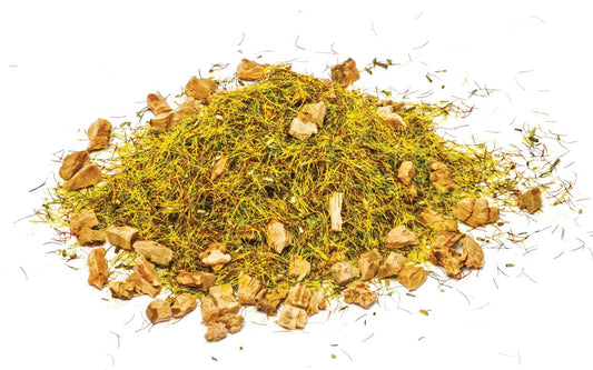 Hornby R7181 Static Grass - Alpine Meadow (with Boulders), 2.5mm OO Gauge