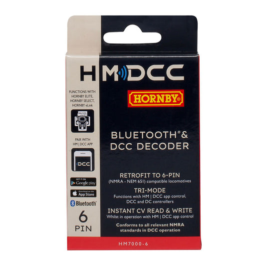 Hornby R7321 HM7000-6: Bluetooth & DCC Decoder (6-pin)