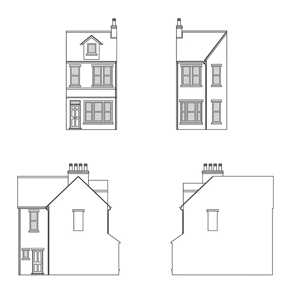 Hornby R7352 Victorian Terrace House Left Middle