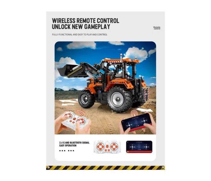 Reobrix RC Front Loader Tractor 1496pc Construction Set RBX22024