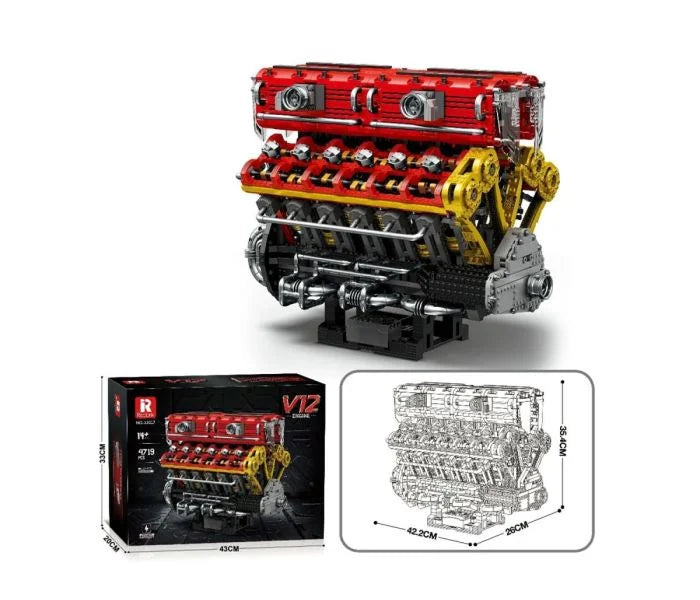 Reobrix V12 Engine 4719pc Construction Set RBX33017