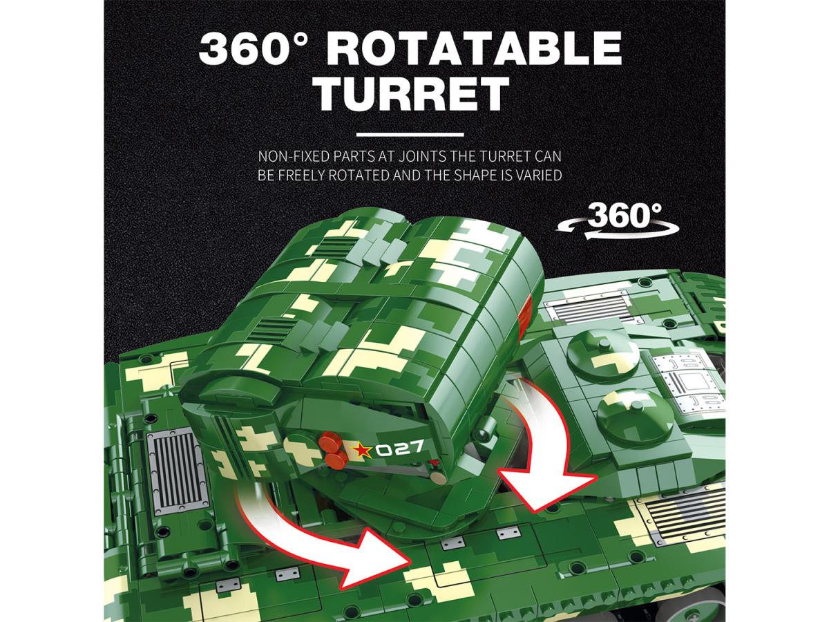 Reobrix RC Missile Firing Tank 1488pc Construction Set RBX55027