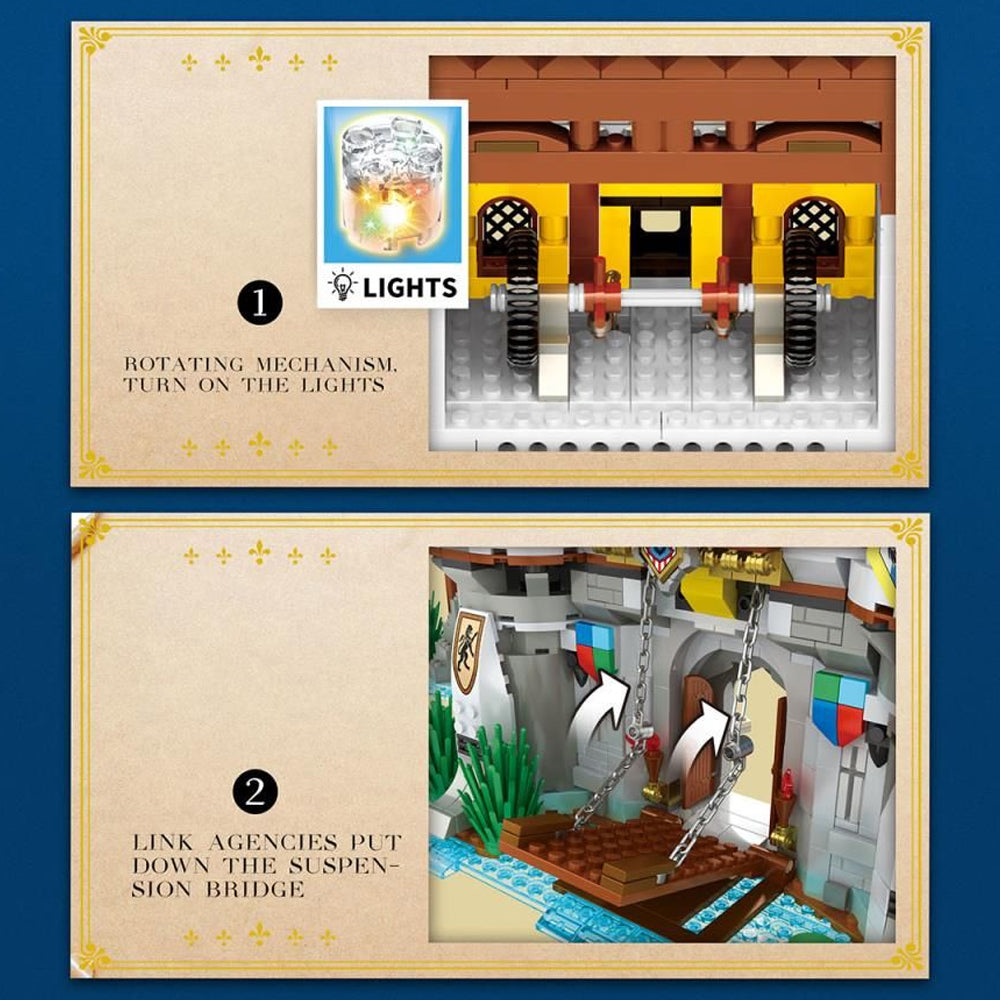 Reobrix 66006 Medieval European Castle Brick Model 2722pcs Age 14+