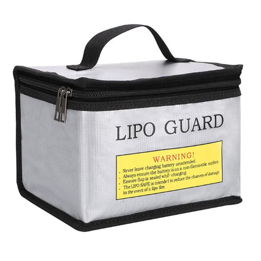 LiPo Guard Safe RC Car LiPo Battery Storage Protection Bag - Silver 21cm x 14cm