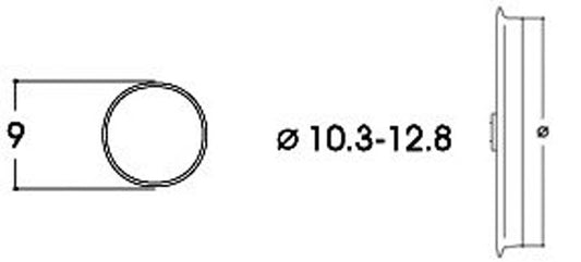 Roco DC Traction Tyres 10.3-12.8mm (10) HO Gauge RC40069
