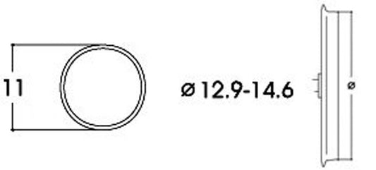 Roco DC Traction Tyres 12.9-14.6mm (10) HO Gauge RC40070