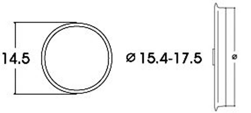 Roco AC Traction Tyres 15.4-17.5mm (10) HO Gauge RC40076