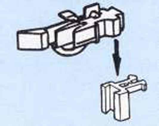 Roco Close Coupler Head with Advanced Uncoupler Tab (2) HO Gauge RC40286