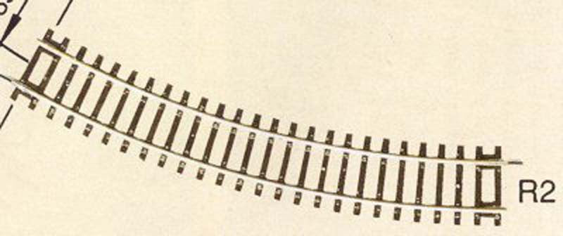 Rocoline Curved Track Radius 2 30 Degree 358mm HO Gauge RC42422