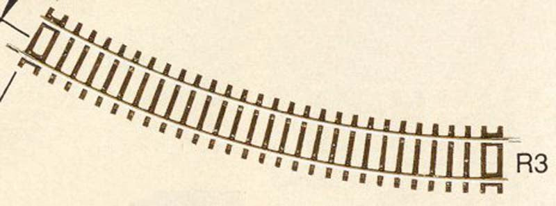 Rocoline Curved Track Radius 3 30 Degree 419.6mm HO Gauge RC42423