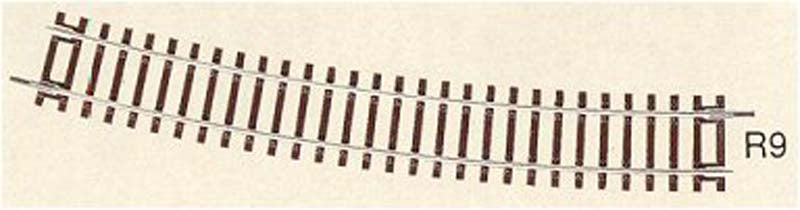 Rocoline Curved Track Radius 9 15 Degree 826.4mm HO Gauge RC42427