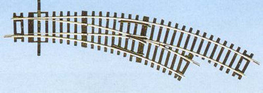 Rocoline (BWR) Right Hand Curved Turnout Radius 2/3 HO Gauge RC42465