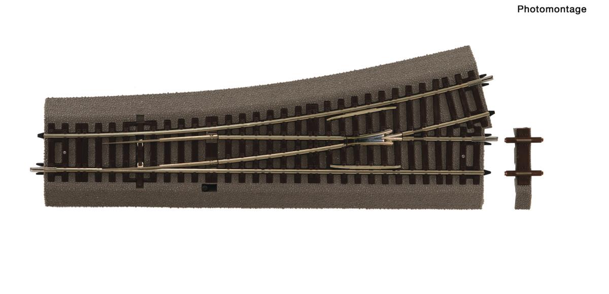 Roco Rocoline Ballasted (WL15) Left Hand Turnout 15 Degree HO Gauge RC42534