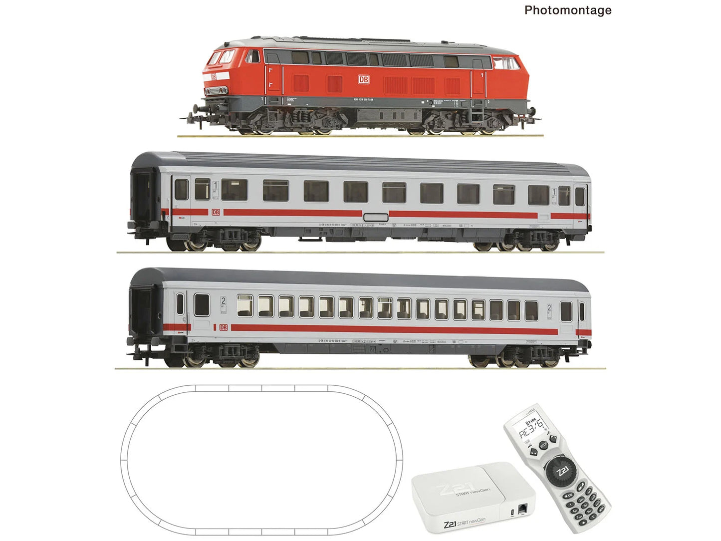 Roco 5110011 DBAG BR218 Diesel Passenger Train Set VI (DCC-Fitted) HO Gauge