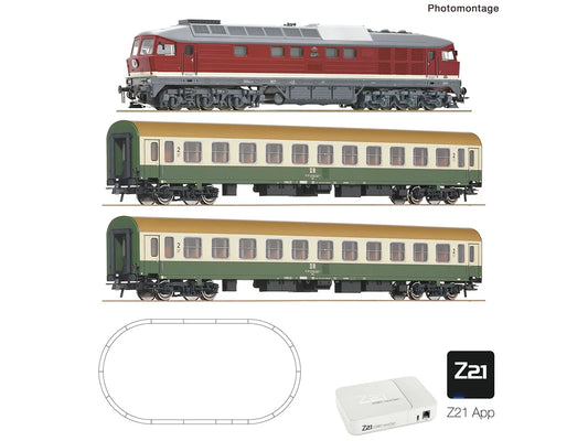 Roco 5110014 DR BR132 Diesel Passenger Train Set IV (DCC-Fitted) HO Gauge