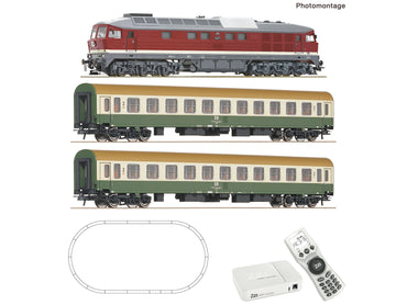 Roco 5110015 DR BR132 Diesel Passenger Train Set IV (DCC-Fitted) HO Gauge