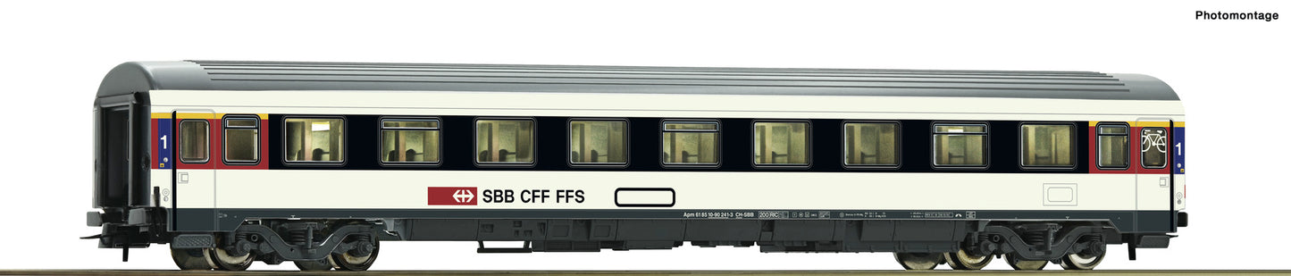 Roco Start SBB Apm 1st Class Eurocity Coach VI HO Gauge 54166