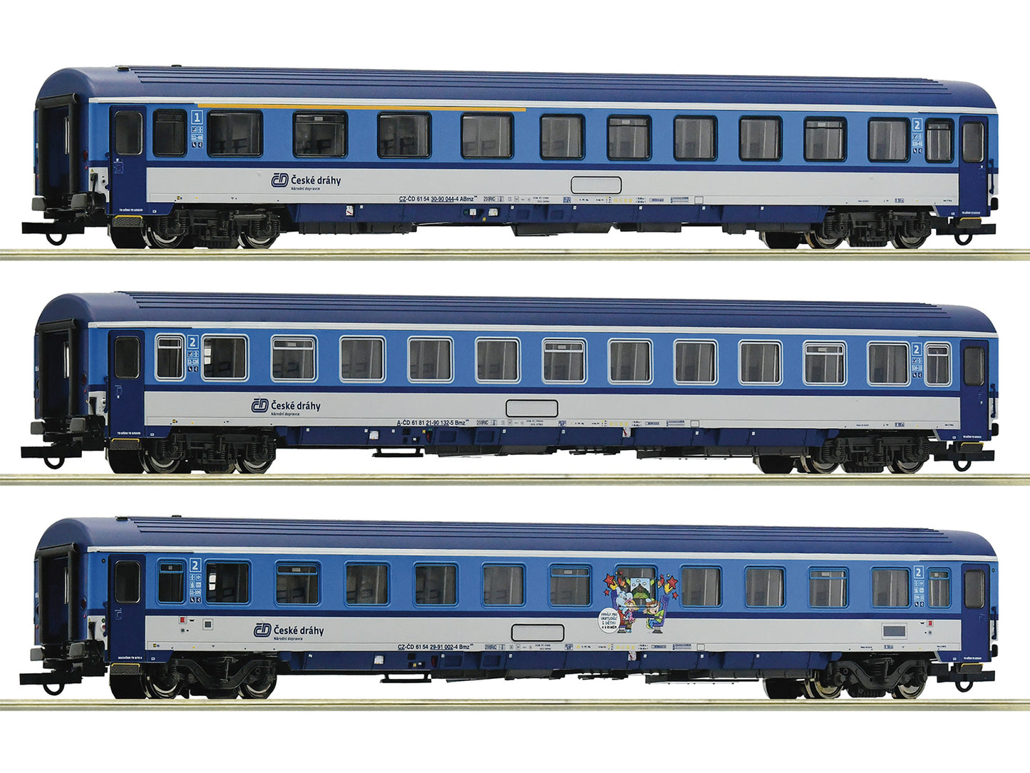 Roco CD Eurofima Coach Set (3) VI HO Gauge RC6200002