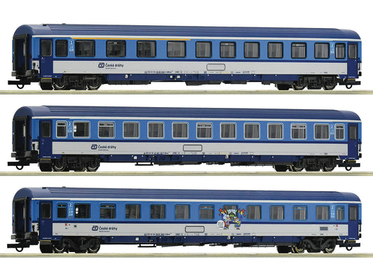 Roco CD Eurofima Coach Set (3) VI HO Gauge RC6200002