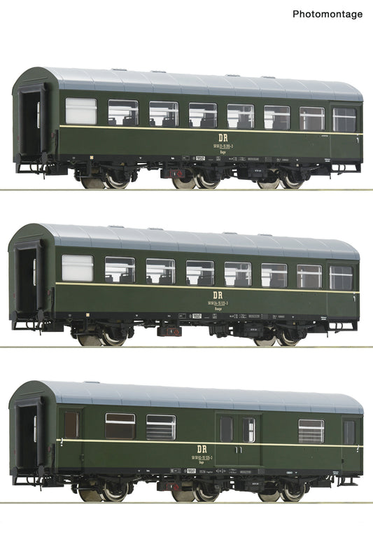 Roco DR Reko Coach Set (3) IV HO Gauge RC6200009