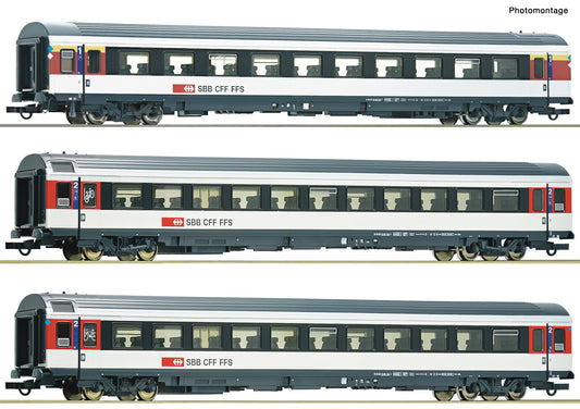 Roco SBB Bozberg Interregio Coach Set (3) V RC6200023 HO Gauge