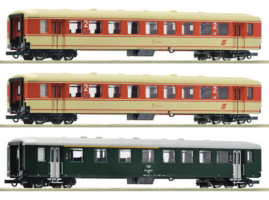 Roco OBB Schlieren Express Coach Set 2 (3) IV HO Gauge RC6200027