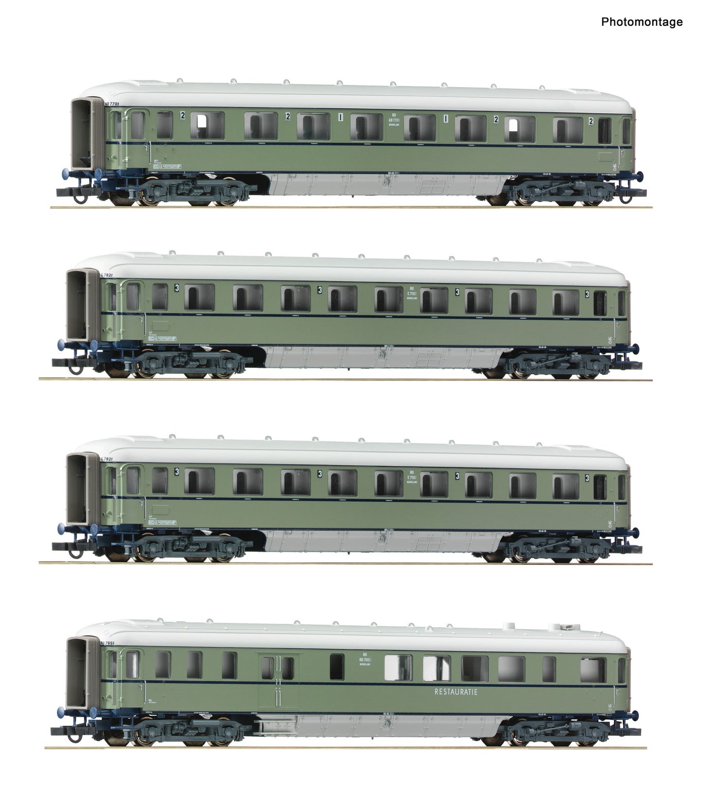 Roco NS AB/C/C/RD Plan D Coach Set (4) III HO Gauge RC6200049