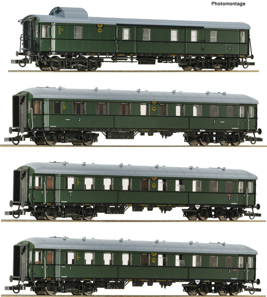 Roco DR Pw4u/C4u/BC4u/C4u Zwickau Coach Set (4) IV HO Gauge RC6200056