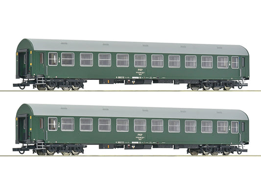 Roco PKP Bwxd 2nd Class Coach Set (2) IV RC6200102 HO Gauge