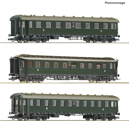 Roco PKP Bhxz/Chxz Express Coach Set (3) III RC6200112 HO Gauge