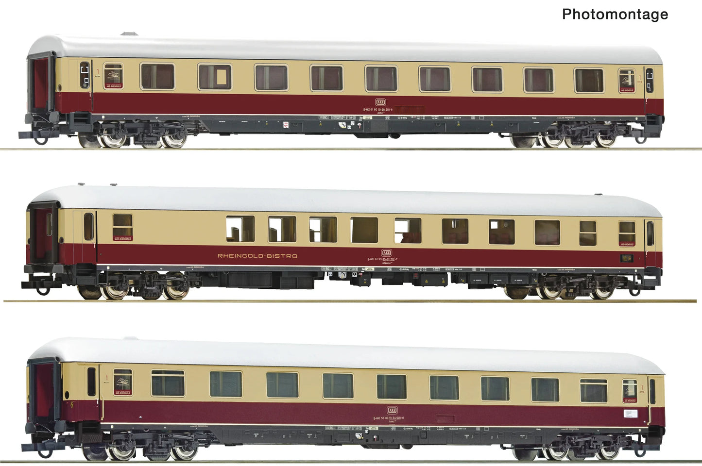 Roco AKE-Rheingold Coach Set 3 (3) VI RC6200122 HO Gauge