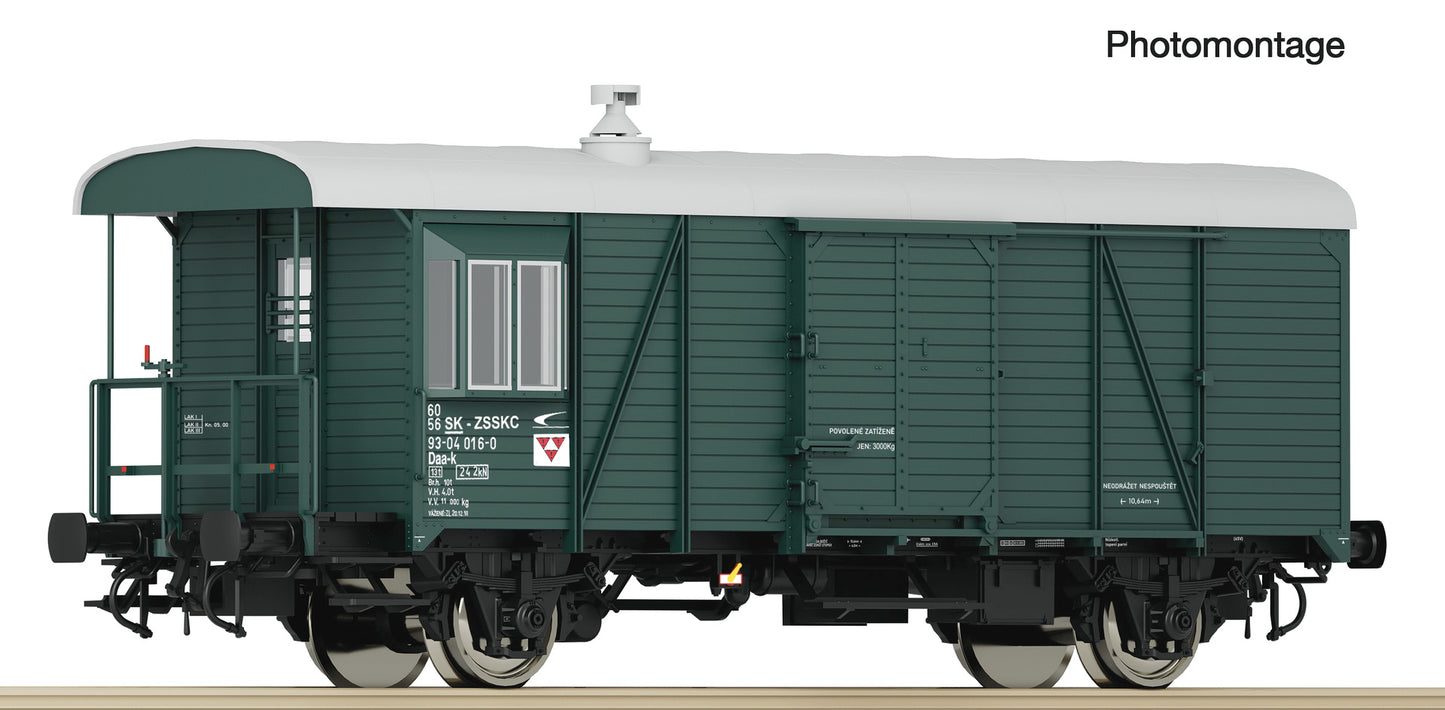 Roco ZSSK Cargo Daa-k Freight Train Guards Wagon VI RC6200177 HO Gauge