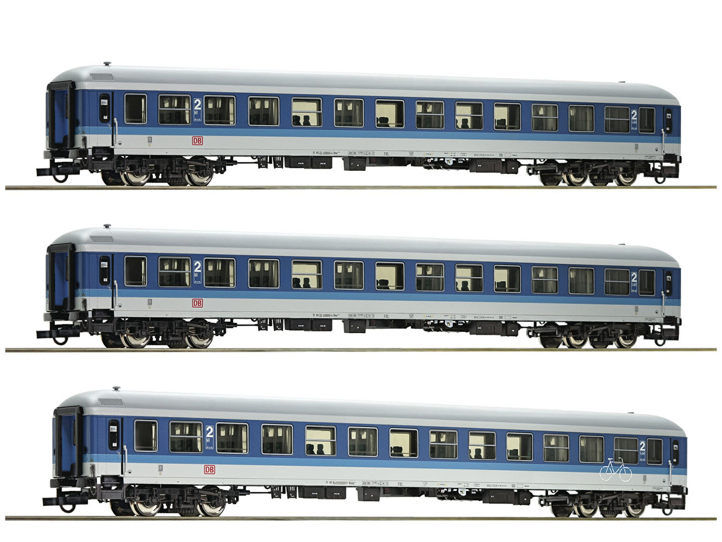 Roco 6200209 DBAG IR461 InterRegio Coach Set 2 (3) V HO Gauge