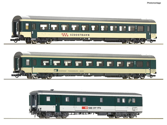 Roco 6200212 SOB Voralpen Express Coach Set 1 (3) IV HO Gauge