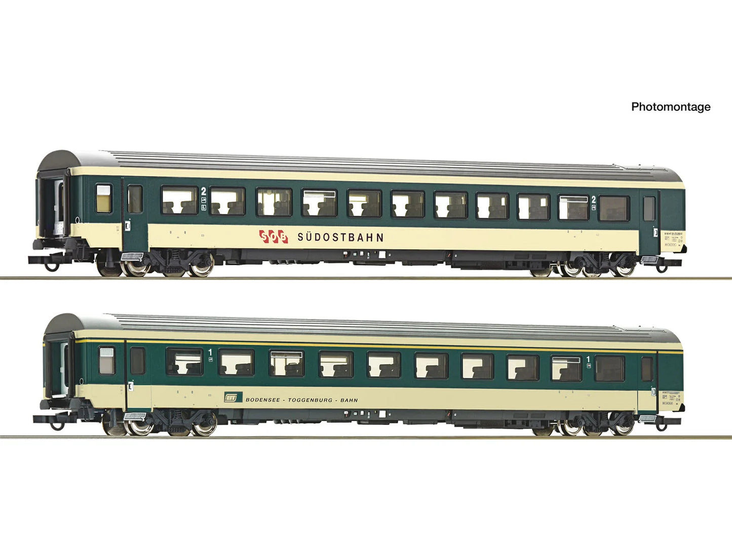 Roco 6200213 SOB Voralpen Express Coach Set 1 (2) IV HO Gauge