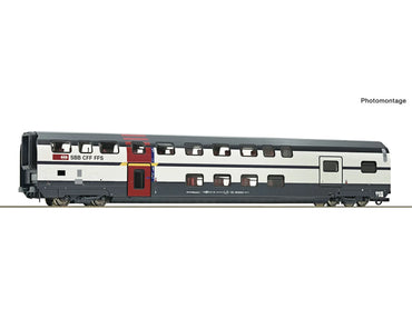 Roco 6200214 SBB AD IC2000 1st Class Bi-Level Coach w/Luggage Cmpt V HO Gauge
