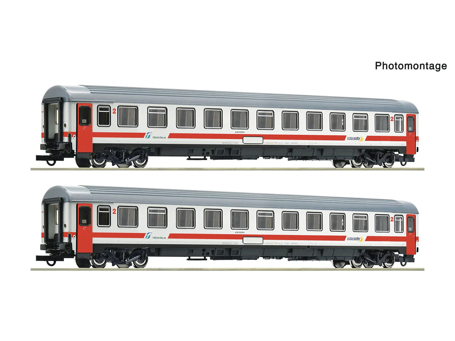 Roco 6200242 FS IC Sun Eurofima Coach Set (2) VI HO Gauge