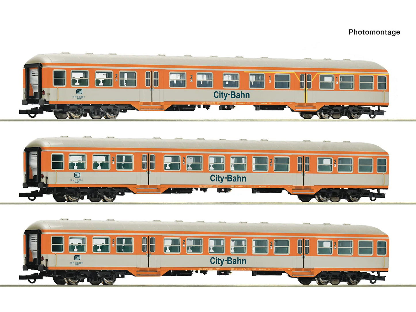 Roco 6200247 DB ABnrzb772/Bnrzb778 City Bahn Coach Set (3) IV HO Gauge