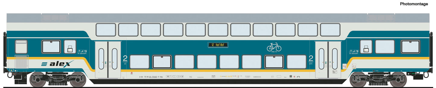 Roco Alex DBpx Hof Hbf Bi-Level Coach VI (~AC) HO Gauge RC6220104