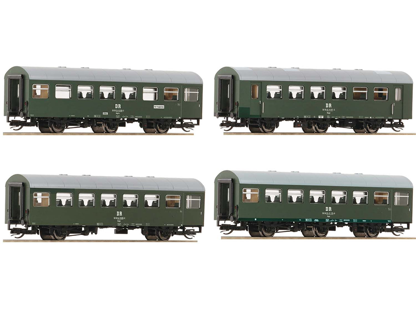 Roco DR Bage/Bagtre/Baage Reko Coach Set (4) IV RC6280002 TT Gauge