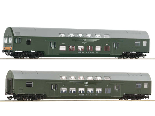 Roco DR DBmq/DBmue Bi-Level Coach Set (2) IV RC6280006 TT Gauge