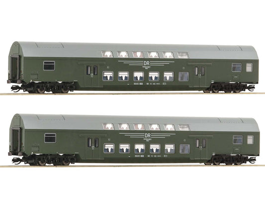 Roco DR Dbmue Bi-Level Coach Set (2) IV RC6280007 TT Gauge