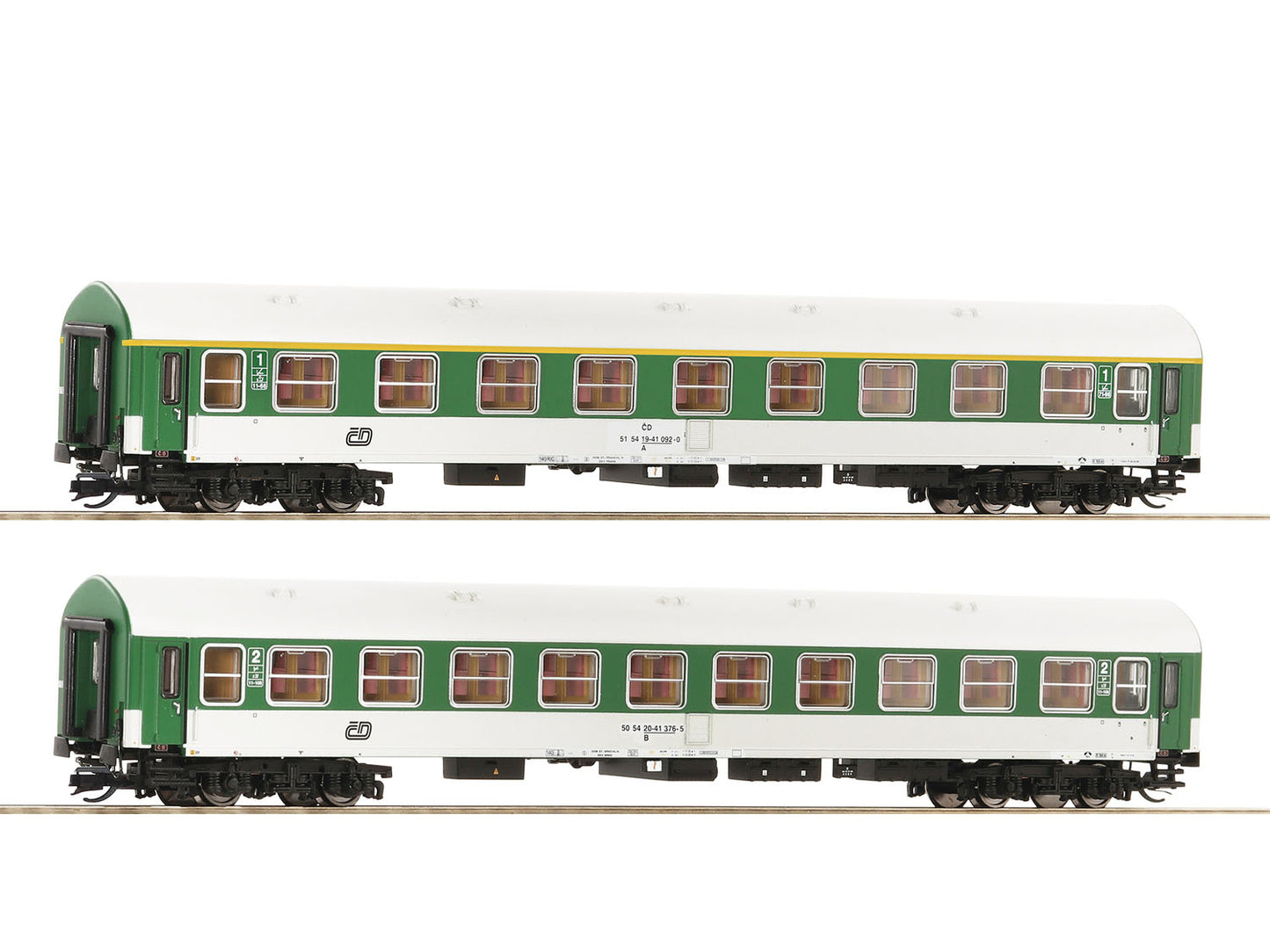 Roco CD A/B Coach Set (2) V RC6280010 TT Gauge