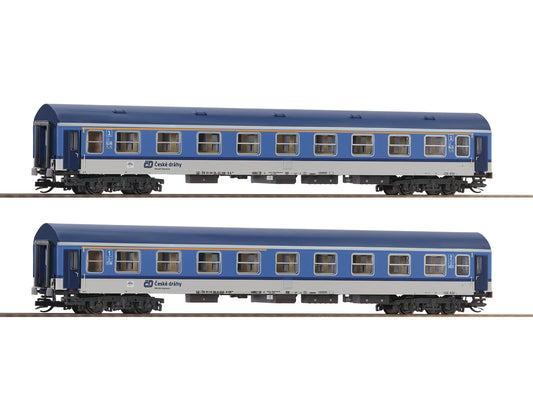 Roco CD A/AB 1st/2nd Class Coach Set (2) VI RC6280019 TT Gauge