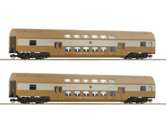 Roco DB Dbmue 2nd Class Bi-Level Coach Set (2) IV RC6280026 TT Gauge