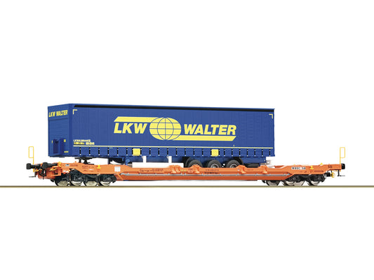 Roco Wascosa T5 Pocket Wagon w/LKW Walter Trailer Load VI HO Gauge RC6600063