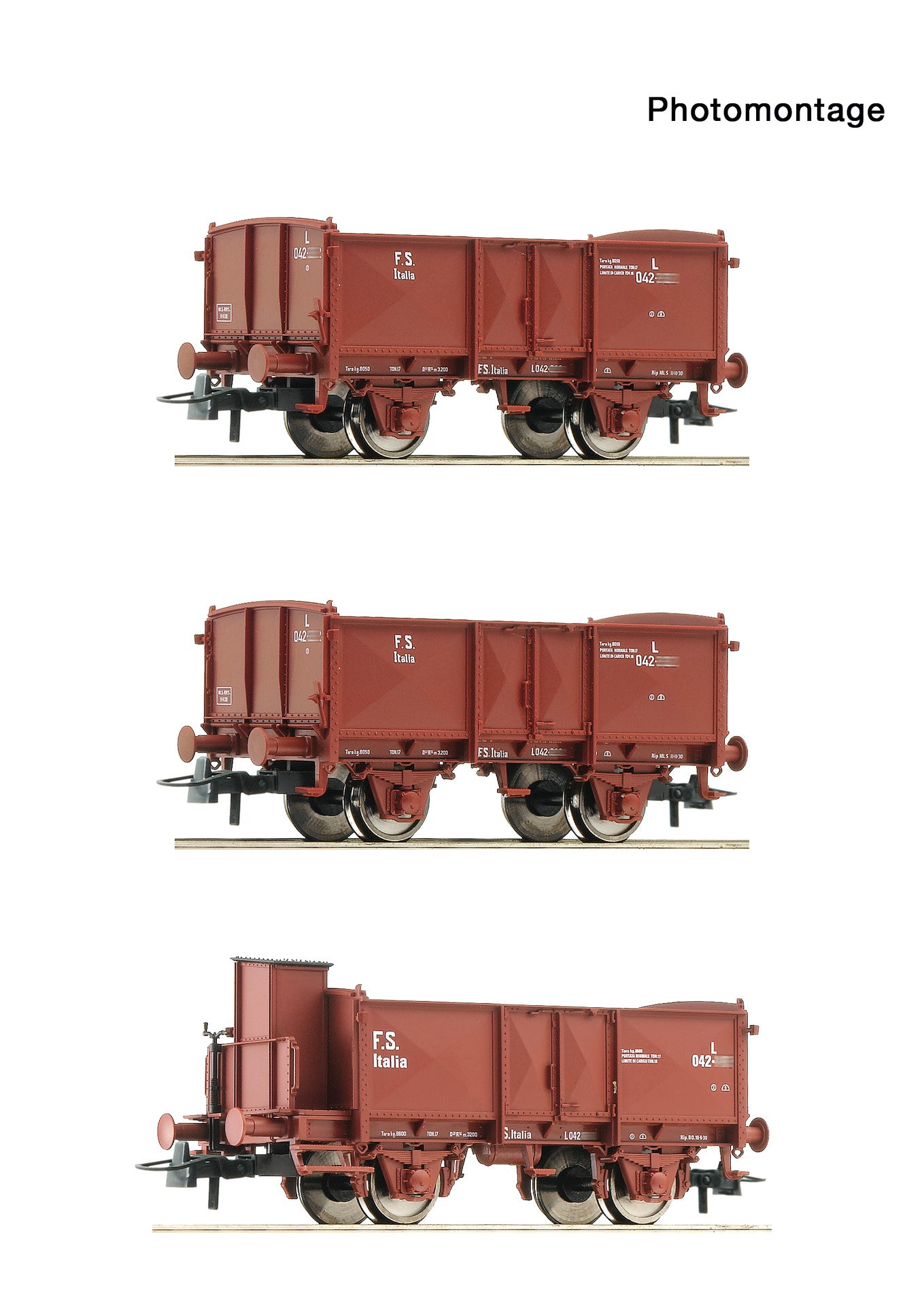 Roco FS L Open Wagon Set (3) II RC6600088 HO Gauge